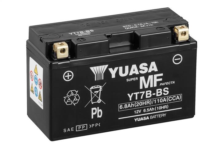 Yuasa YT7B-BS Battery Yuasa 12V 6,5AH 85A(EN) R+ YT7BBS