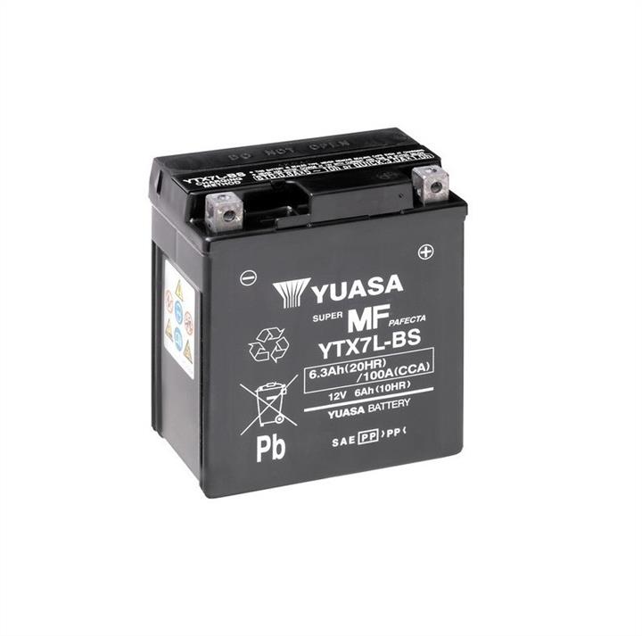 Yuasa YTX7L-BS Battery Yuasa 12V 6AH 100A(EN) L+ YTX7LBS