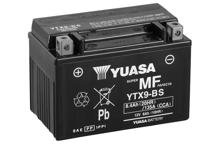 Yuasa YTX9-BS Battery Yuasa 12V 8AH 120A(EN) R+ YTX9BS