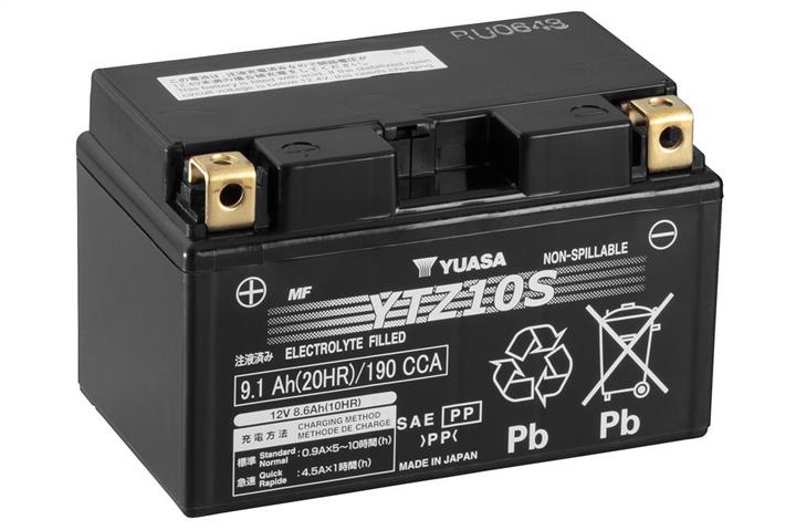Yuasa YTZ10S Battery Yuasa 12V 9,1AH 190A(EN) R+ YTZ10S