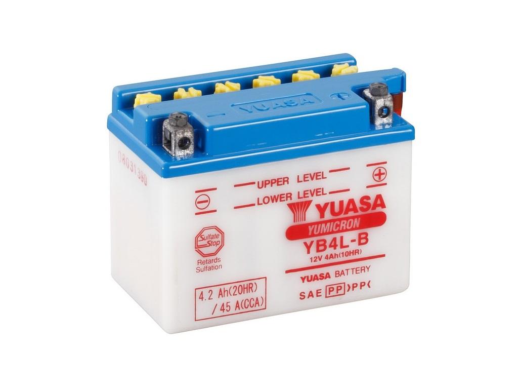 Yuasa YB4L-B(CP) Battery Yuasa Yumicron 12V 4,2AH 45A(EN) R+ YB4LBCP