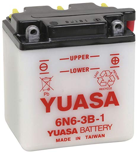 Yuasa 6N6-3B-1 Battery Yuasa 6V 6AH 40A(EN) R+ 6N63B1