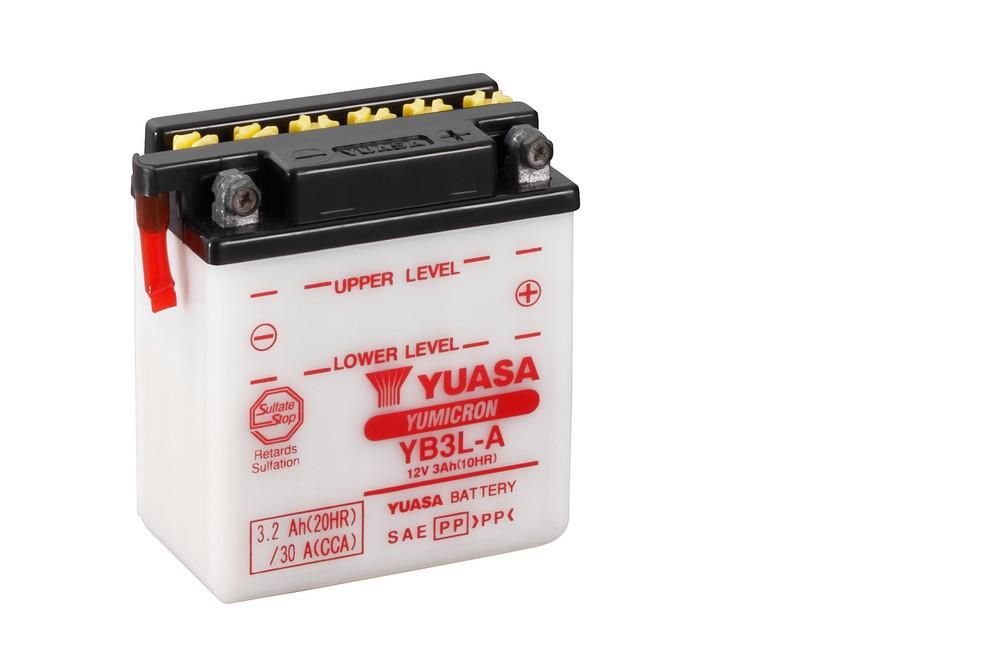 Yuasa YB3L-A Battery Yuasa 12V 3AH 25A(EN) R+ YB3LA