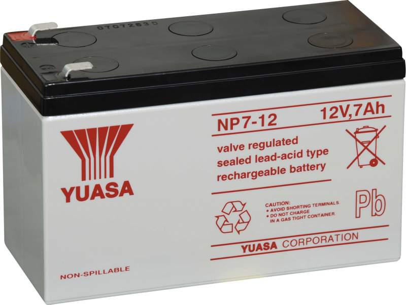 Yuasa NP7-12 Rechargeable battery Yuasa 12V 7Ah L+ NP712