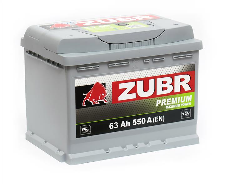 Zubr 4810728001878 Battery Zubr Premium 12V 63AH 550A(EN) R+ 4810728001878