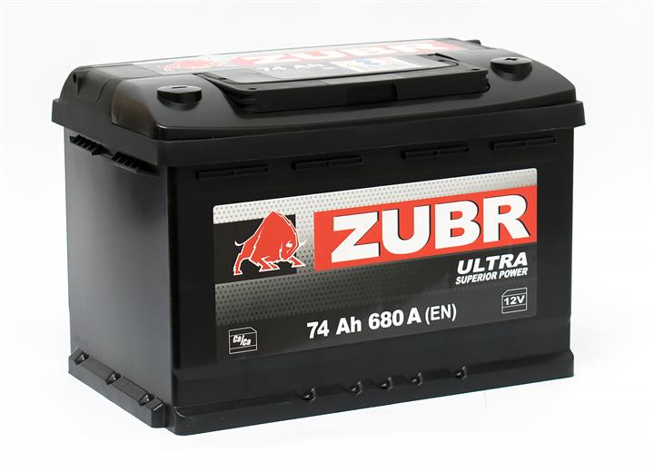 Zubr 4810728001915 Battery Zubr Ultra 12V 74AH 680A(EN) R+ 4810728001915