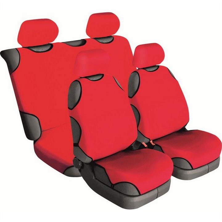 Beltex 13610 Car seat covers universal Cotton 2+2 red without head restraints 13610