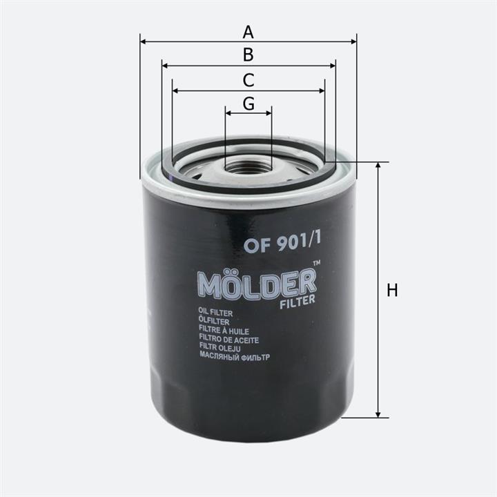 Molder OF901/1 Oil Filter OF9011