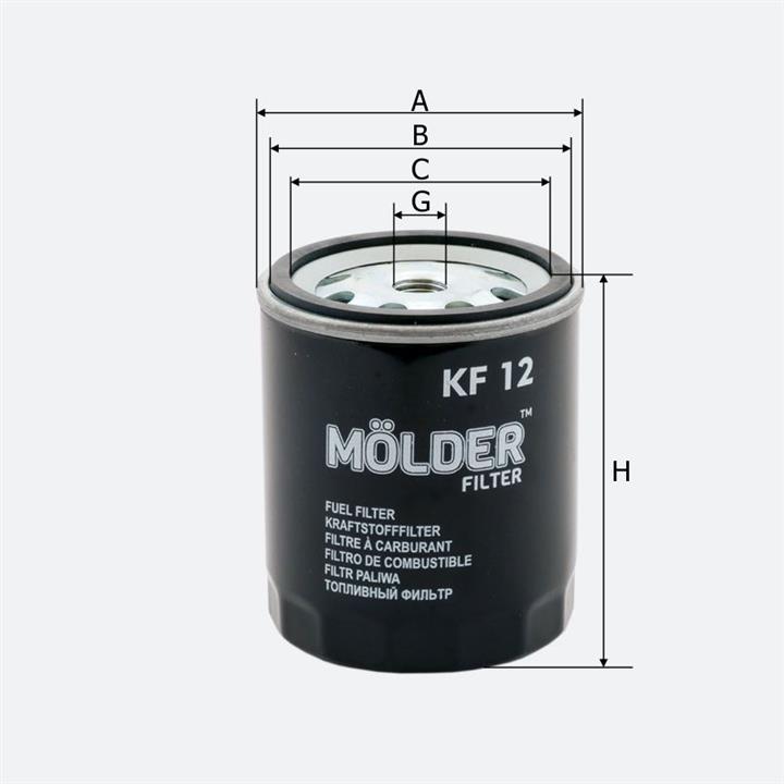 Molder KF12 Fuel filter KF12