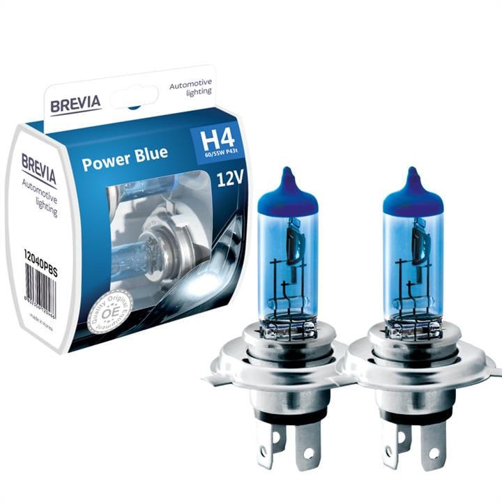 Brevia 12040PBS Halogen lamp Brevia Power Blue 12V H4 60/55W 12040PBS