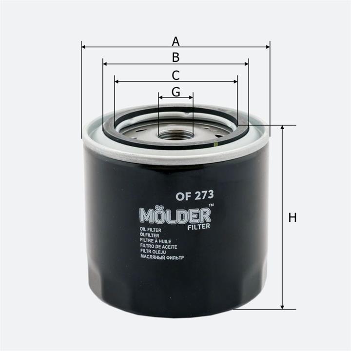 Molder OF273 Oil Filter OF273