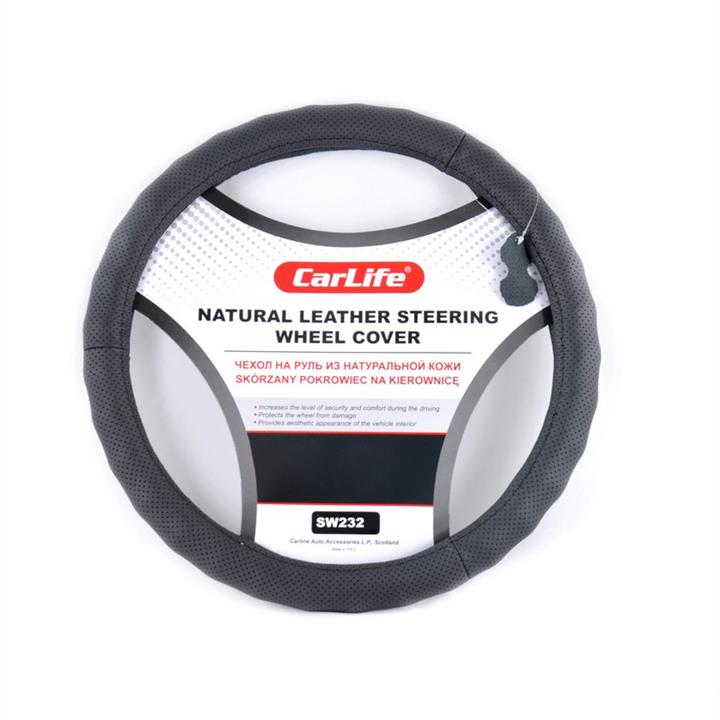 CarLife SW232S Steering wheel cover s (35-37cm) black SW232S