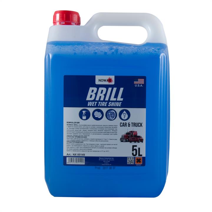 Nowax NX05149 NOWAX BRILL Wet Tire Shine Concentrate, 5L NX05149