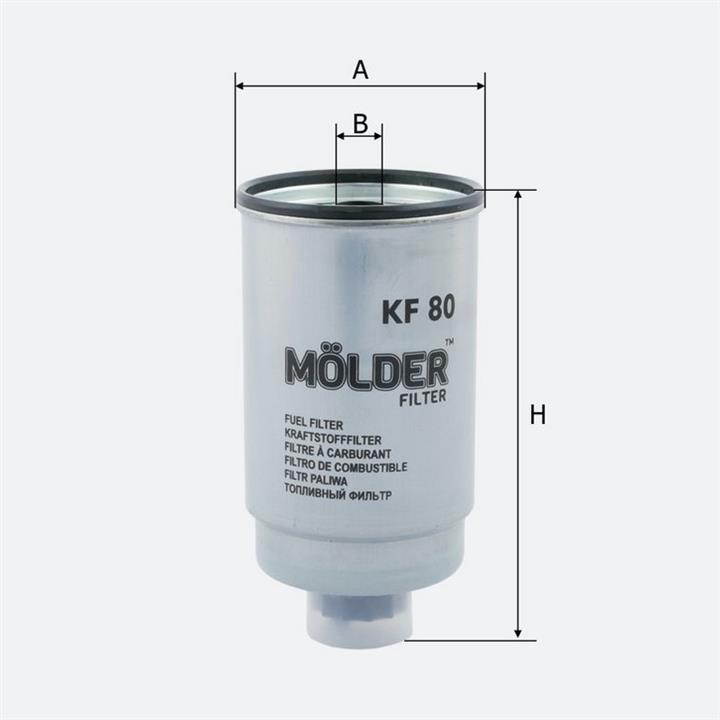 Molder KF80 Fuel filter KF80