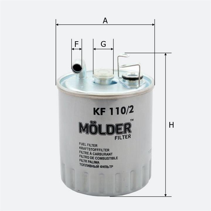 Molder KF110/2 Fuel filter KF1102