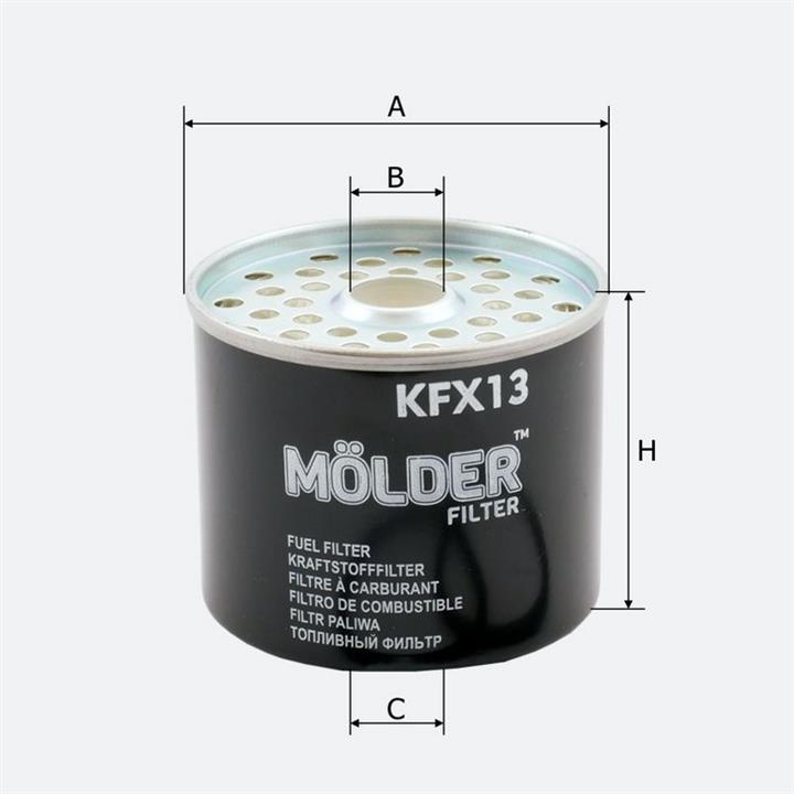 Molder KFX13 Fuel filter KFX13