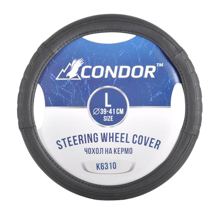 Condor K6310 Steering wheel cover L (39-41cm) black K6310