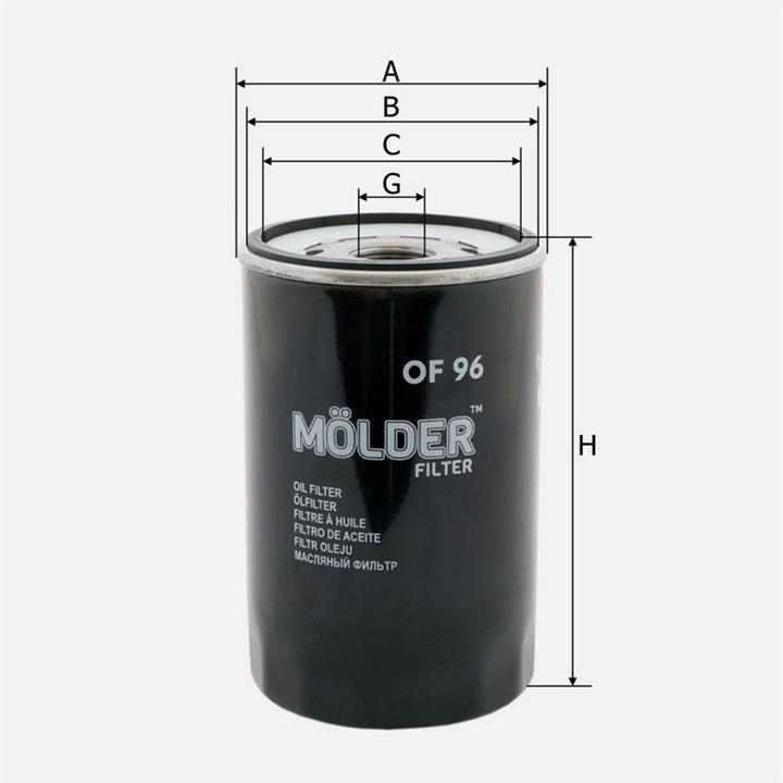 Molder OF96 Oil Filter OF96