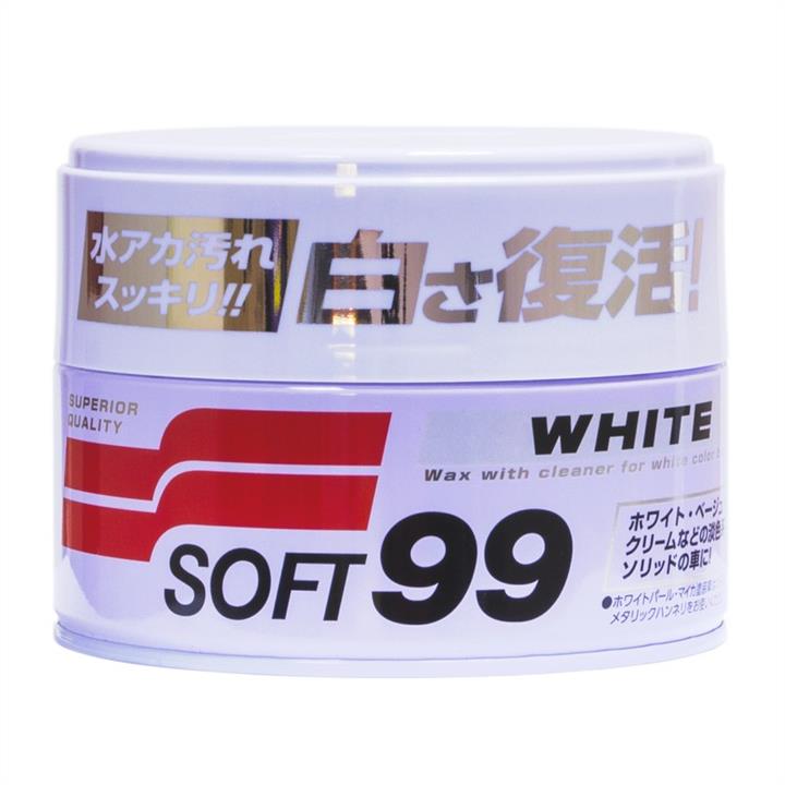Soft99 00020 Universal Polish for white cars "White Super Wax", 350g 00020