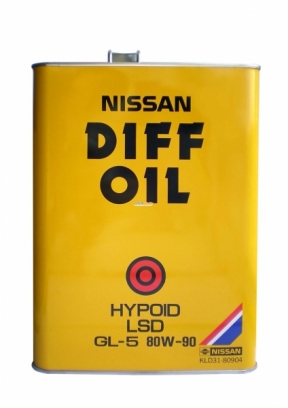 KLD3180904EU Nissan Transmission oil Nissan Diff oil Hypoid LSD 80W-90, 4L