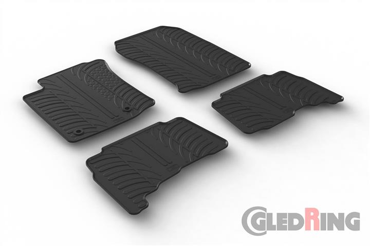 GledRing 0272 Interior mats GledRing rubber black for Toyota Land cruiser prado (2009-) 0272