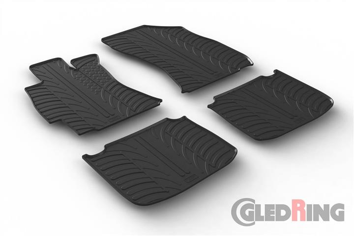 GledRing 0676 Interior mats GledRing rubber black for Subaru Outback (2014-) 0676