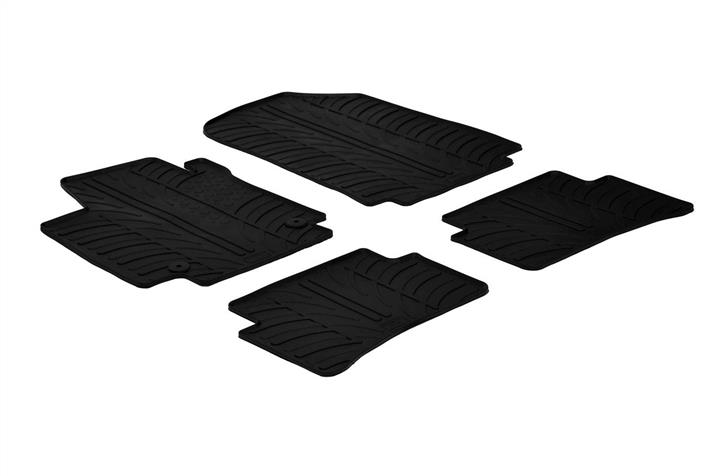 GledRing 0053 Interior mats GledRing rubber black for Renault Captur (2013-) 0053