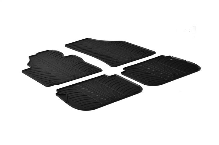 GledRing 0070 Interior mats GledRing rubber black for Volkswagen Caddy (2004-2015), set 0070