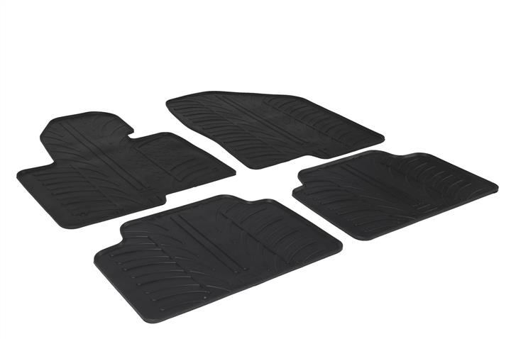 GledRing 0202 Interior mats GledRing rubber black for Hyundai Santa fe/Grand santa fe 0202