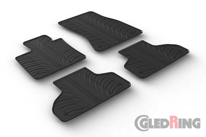 GledRing 0347 Interior mats GledRing rubber black for BMW X5 (2013-) 0347