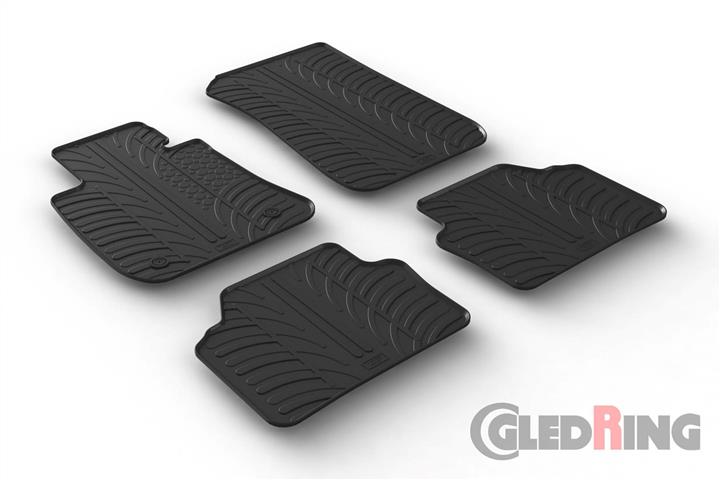 GledRing 0350 Interior mats GledRing rubber black for BMW 3-series (2005-2012) 0350
