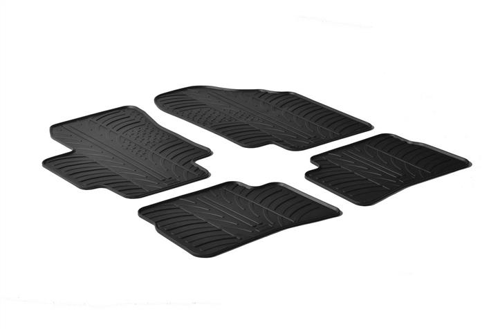GledRing 0191 Interior mats GledRing rubber black for Hyundai Accent (2005-2011) 0191