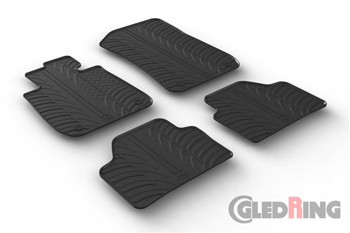 GledRing 0352 Interior mats GledRing rubber black for BMW X1 0352