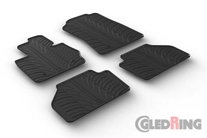 GledRing 0357 Interior mats GledRing rubber black for BMW X3 (2010-2017) 0357