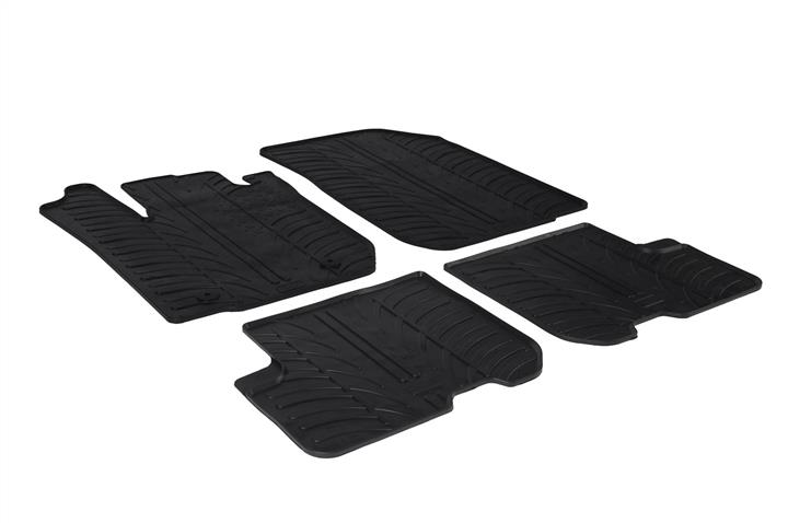 GledRing 0175 Interior mats GledRing rubber black for Renault Logan (2013-) 0175