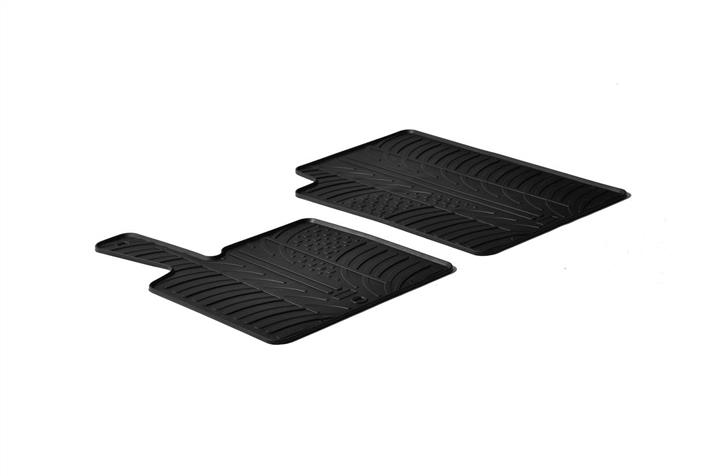 GledRing 0276 Interior mats GledRing rubber black for Smart Fortwo (2007-2014) 0276