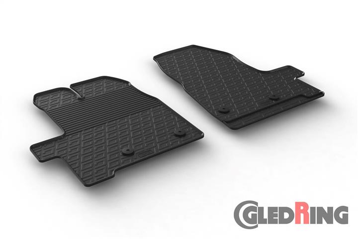 GledRing 0279 Interior mats GledRing rubber black for Ford Tourneo custom (2012-2016) 0279