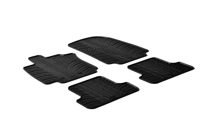 GledRing 0041 Interior mats GledRing rubber black for Renault Clio (2005-2014), set 0041