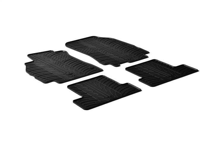 GledRing 0047 Interior mats GledRing rubber black for Renault Megane (2008-2016), set 0047