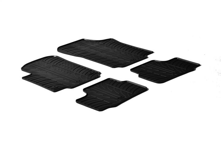 GledRing 0075 Interior mats GledRing rubber black for Volkswagen Up! (2012-), set 0075