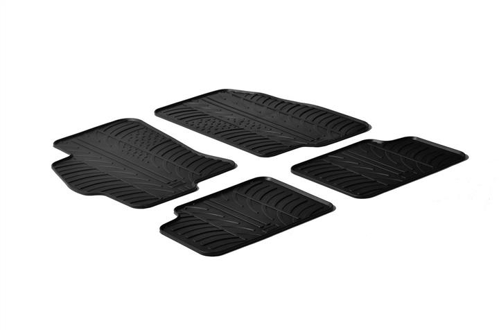 GledRing 0134 Interior mats GledRing rubber black for Fiat Linea (2007-2015), set 0134