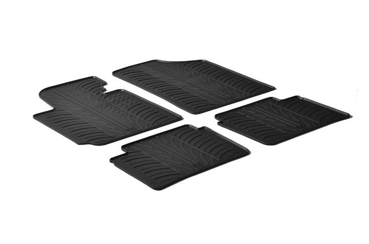 GledRing 0199 Interior mats GledRing rubber black for Hyundai Veloster (2011-), set 0199