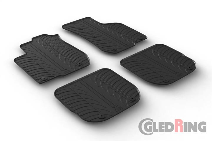 GledRing 0254 Interior mats GledRing rubber black for Audi A3 (1996-2003), set 0254