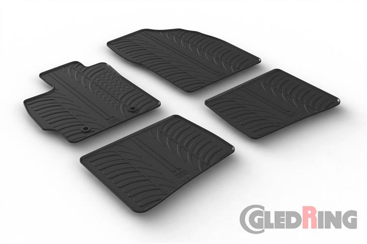 GledRing 0270 Interior mats GledRing rubber black for Toyota Prius (2009-2015), set 0270