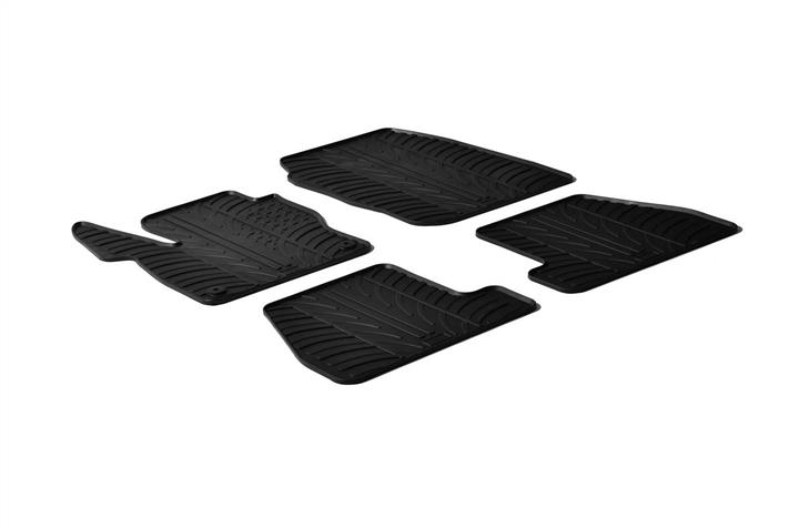GledRing 0286 Interior mats GledRing rubber black for Ford Focus (2011-2015), set 0286