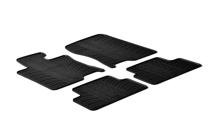 GledRing 0303 Interior mats GledRing rubber black for Honda Accord eu/Accord, set 0303
