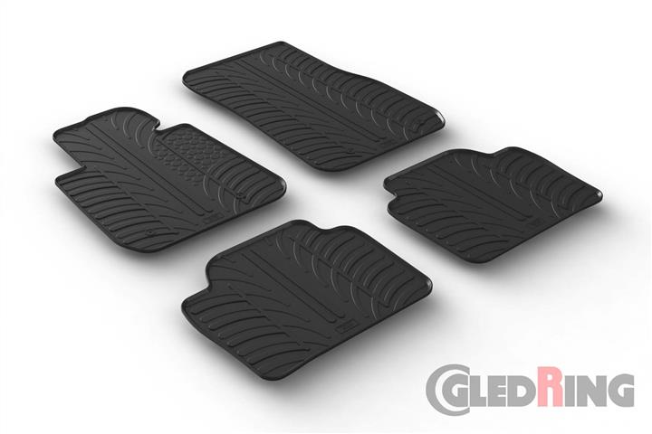 GledRing 0359 Interior mats GledRing rubber black for BMW 3-series (2012-), set 0359