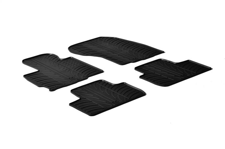 GledRing 0360 Interior mats GledRing rubber black for Mitsubishi Asx/Citroen C4 aircross, set 0360