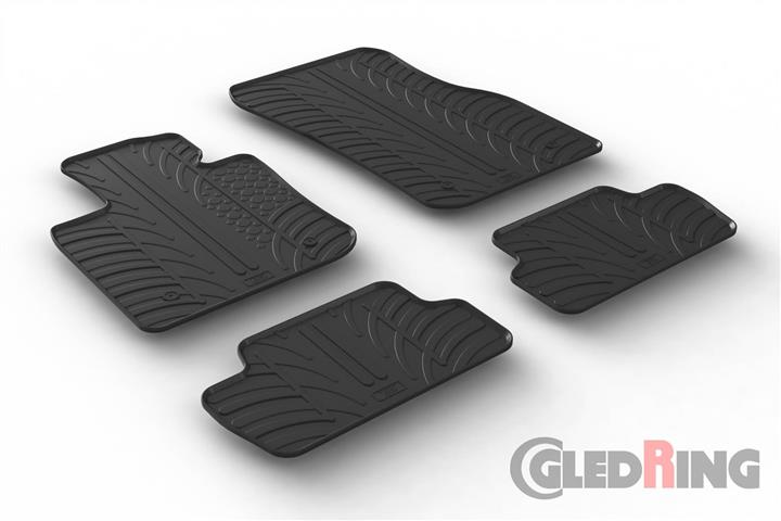 GledRing 0407 Interior mats GledRing rubber black for BMW Mini (2014-), set 0407