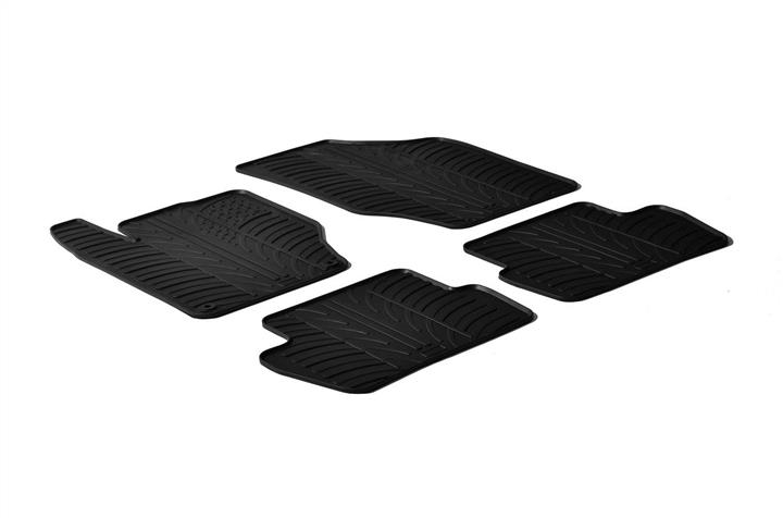 GledRing 0124 Interior mats GledRing rubber black for Citroen C4 (2010-), set 0124